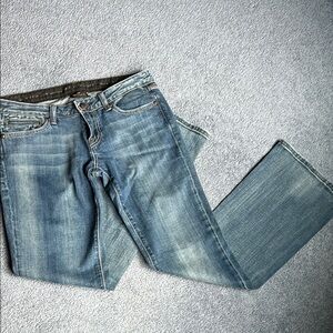 Express Berock Bootcut Leg Jeans with Natural Fading size 8